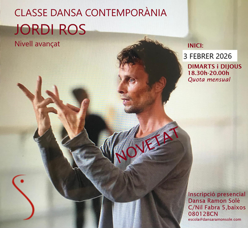NOVA CLASSE | Escola de dansa Ramon Solé - Escola de dansa a Gracia, Barcelona
