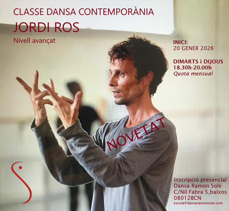 NOVA CLASSE | Escola de dansa Ramon Solé - Escola de dansa a Gracia, Barcelona